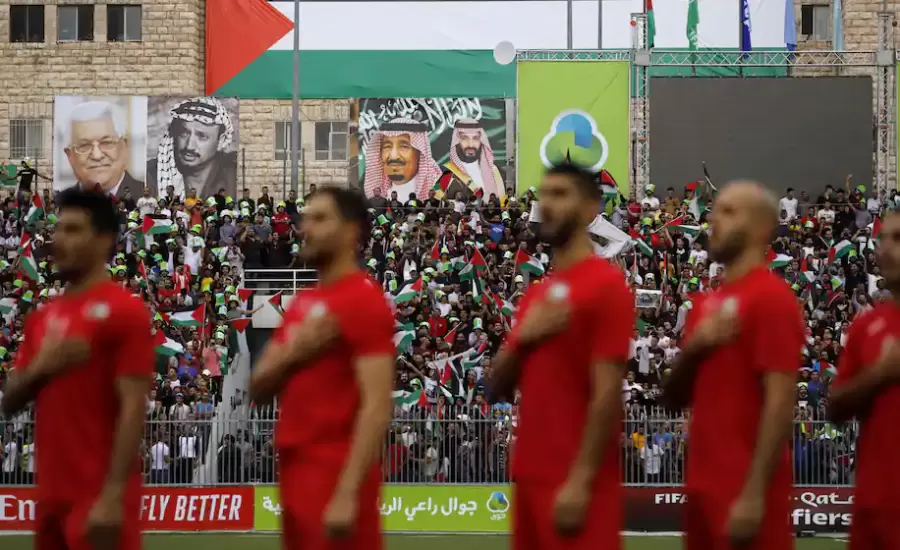 المنتخب السعودي والفلسطيني