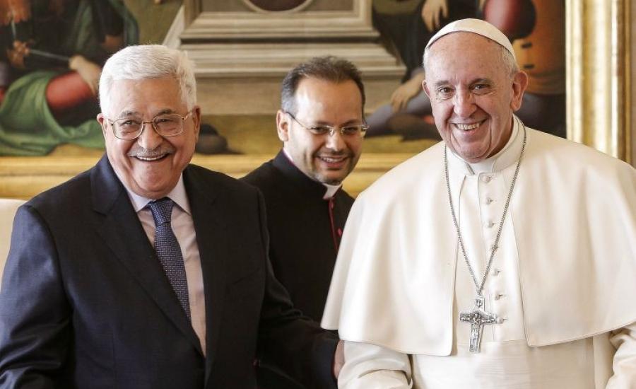 البابا والفلسطينيين وعباس