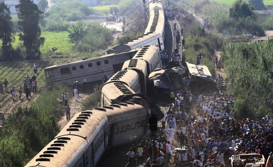 تصادم قطارات في مصر