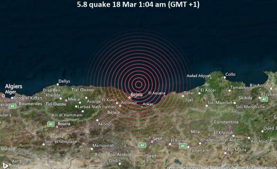 زلزال في الجزائر