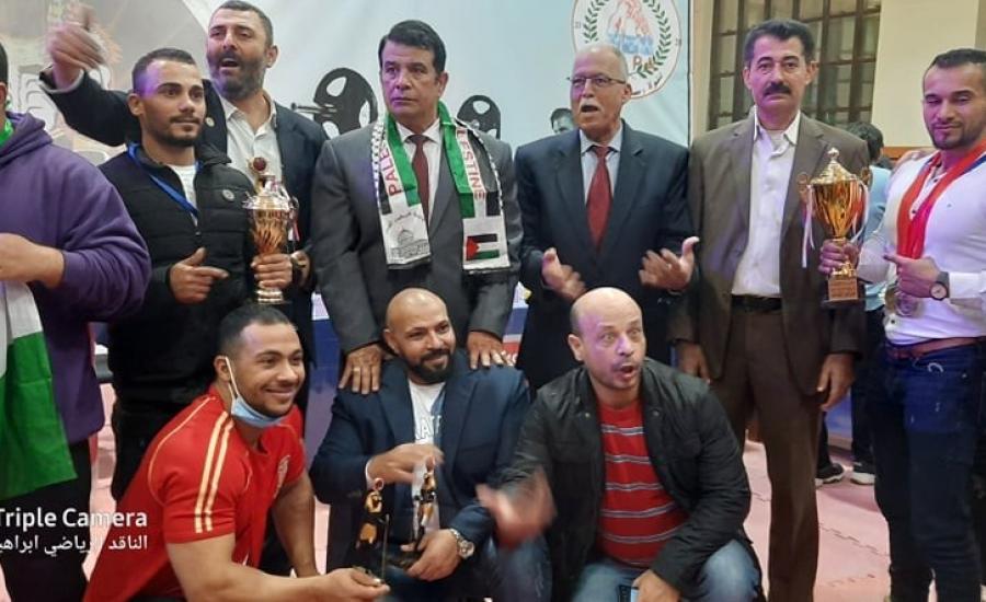 فلسطين تحرز المركز الثالث بالبطولة العربية للقوة البدنية بـ 16 ميدالية