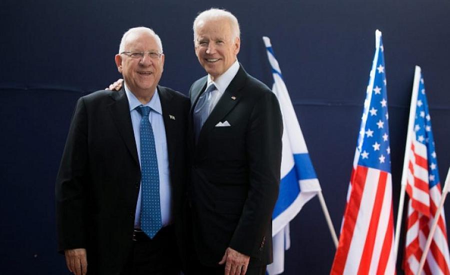 الرئيس الاسرائيلي وجو بايدن