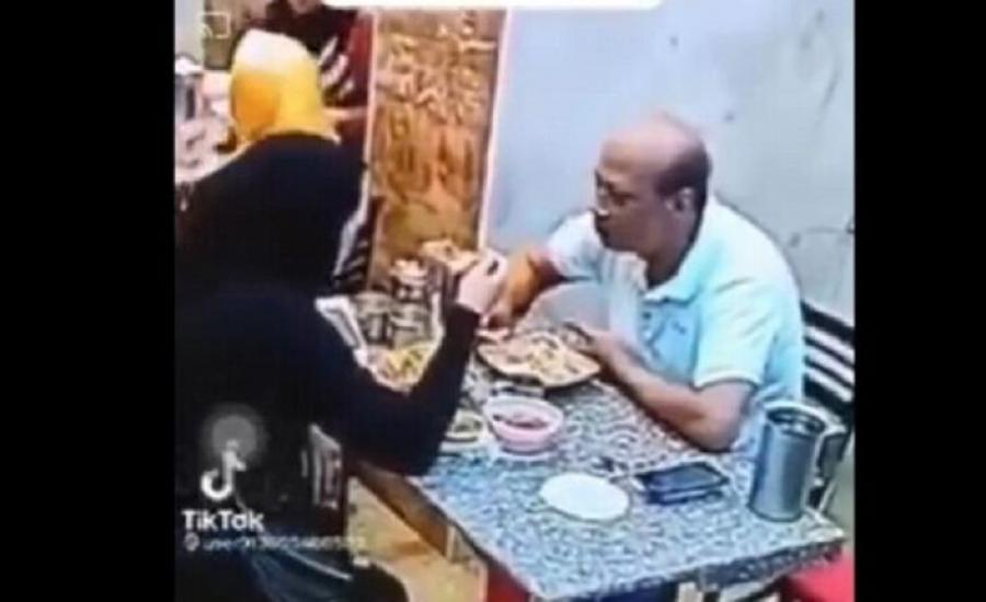 مصرية تعتدي على زوجها