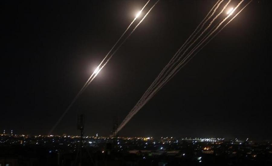 اطلاق صواريخ من قطاع غزة