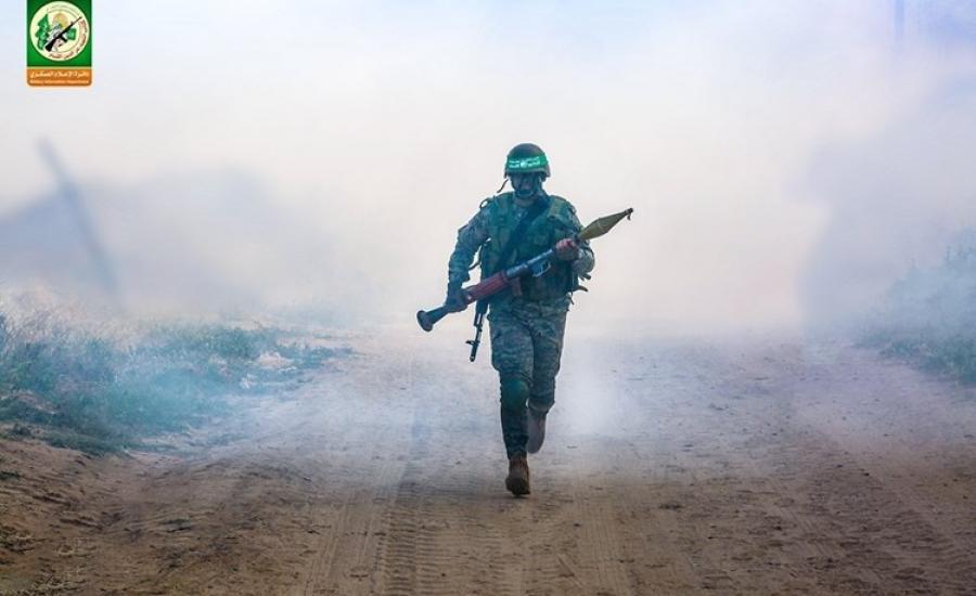 مناورة عسكرية بغزة