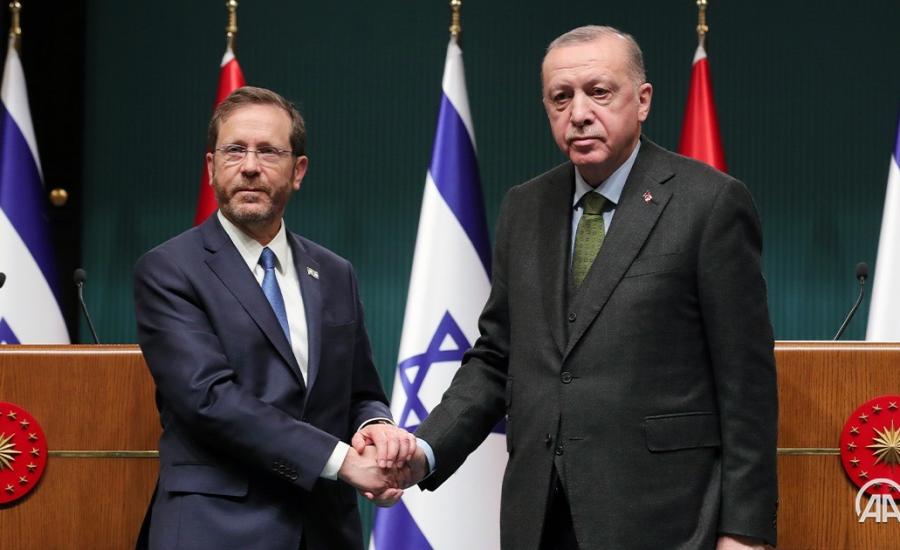 اردوغان والرئيس الاسرائيلي