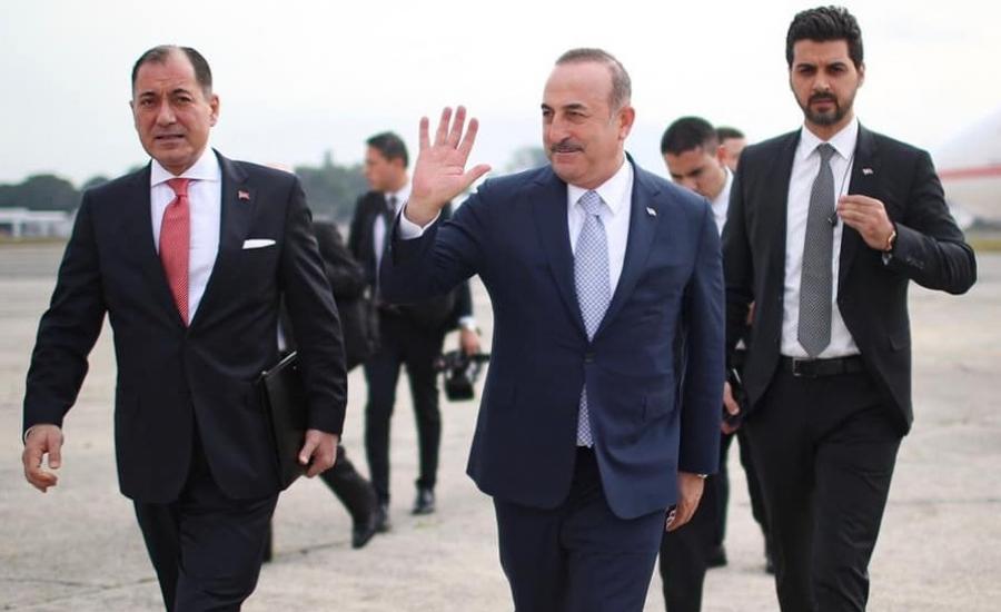 وزير الخارجية التركي في رام الله