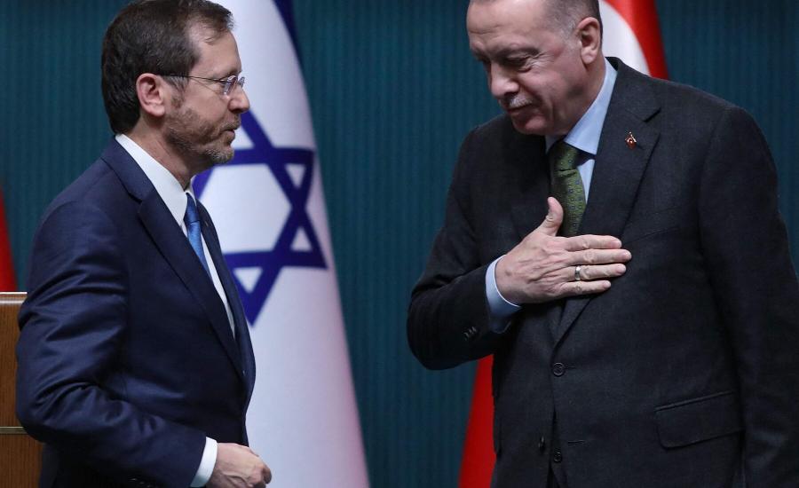 الرئيس الاسرائيلي ونظيره التركي