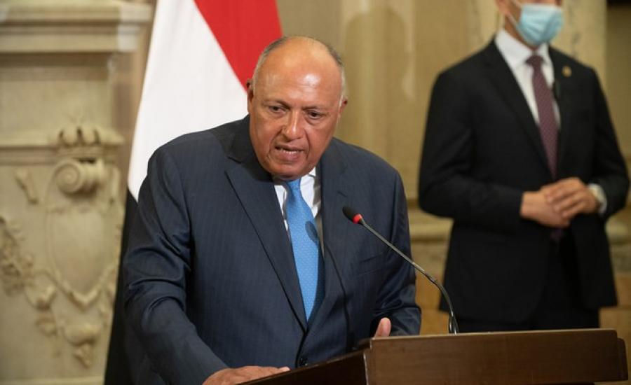 وزير الخارجية المصري وفلسطين