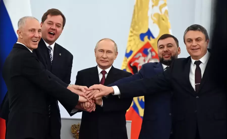 بوتين وضم 4 مناطق اوكرانية