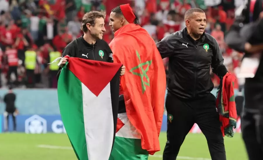 المنتخب المغربي وفلسطين