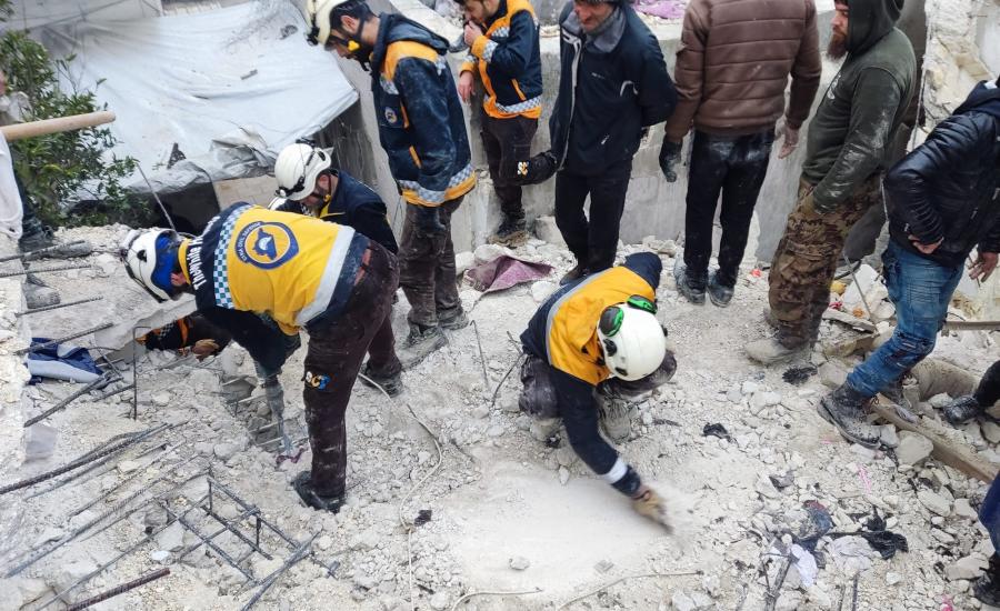وفاة  فلسطينيين في الزلزال الذي ضرب سوريا
