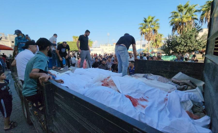 المقابر الجماعية في غزة