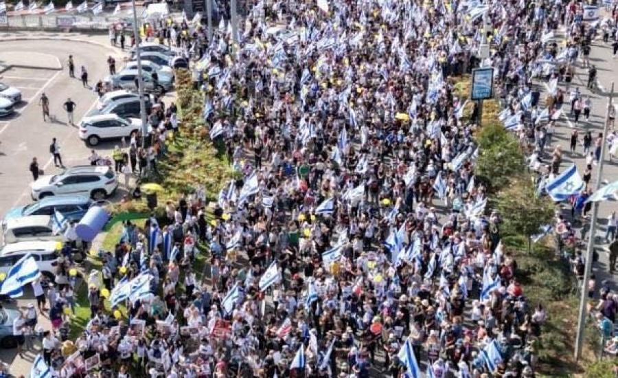 تظاهرة في اسرائيل بشأن الاسرى