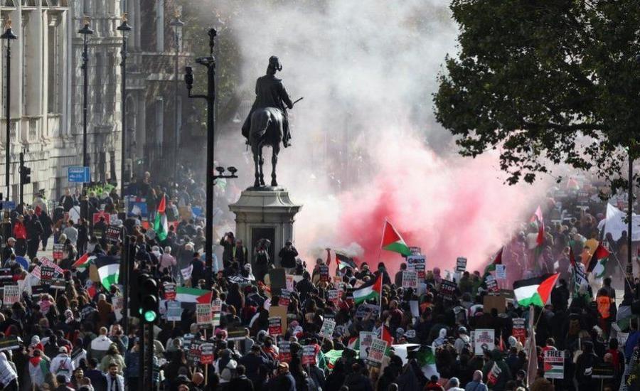 تظاهرات في العالم تضامنا مع غزة
