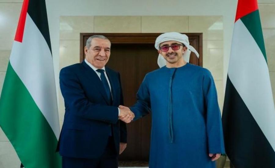 حسين الشيخ وعبد الله بن زايد