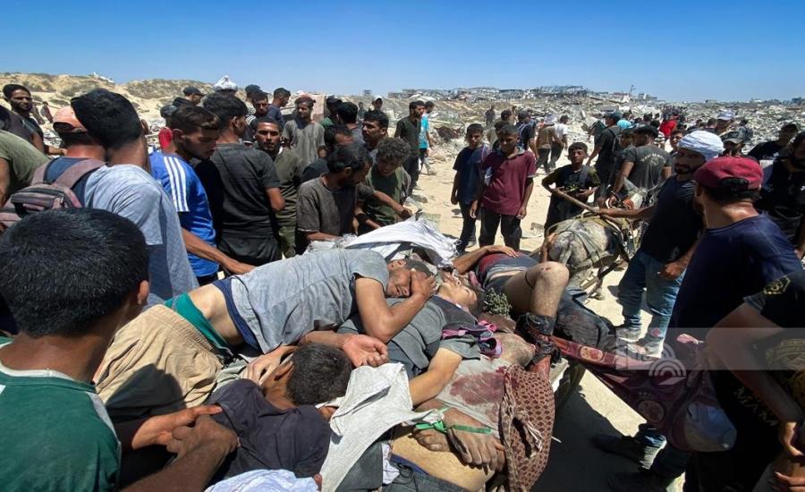المساعدات في قطاع غزة والشهداء