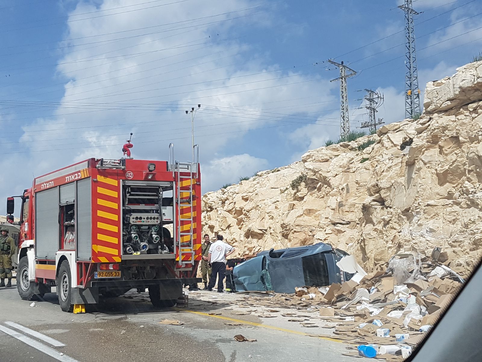اصابة المقدم لؤي زريقات بحادث سير شرق القدس
